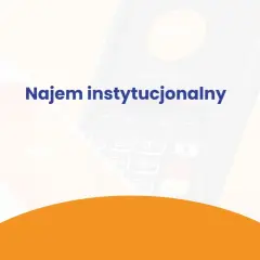 Terminal płatniczy Nexi z napisem "Najem instytucjonalny".