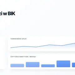 Co bank widzi w BIK: scoring 72/100, terminowość spłat i zapytania kredytowe.